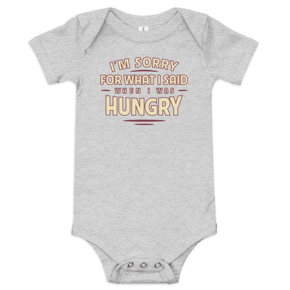 What I Said When I Was Hungry Kid's Onesie