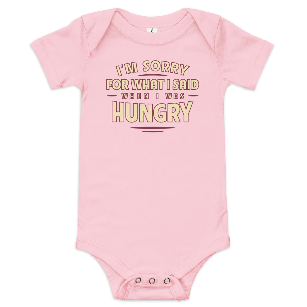 What I Said When I Was Hungry Kid's Onesie
