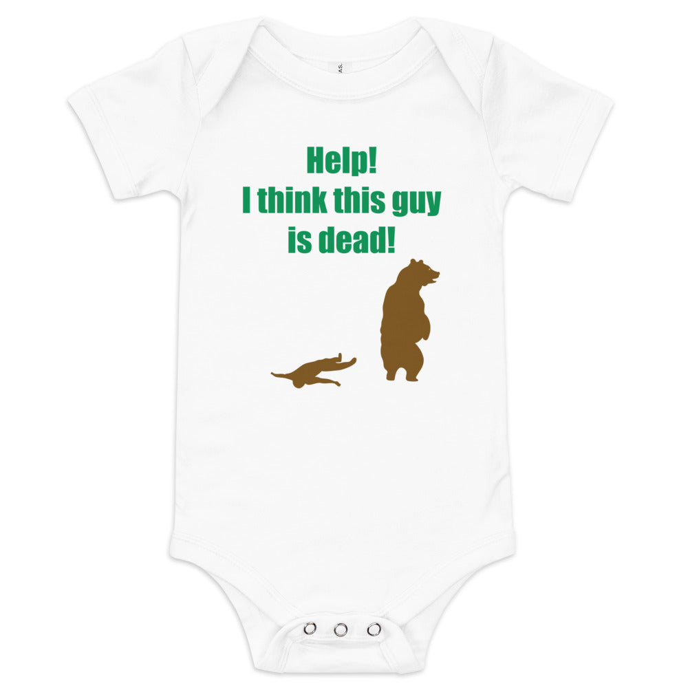 Help! I Think This Guy Is Dead! Kid's Onesie