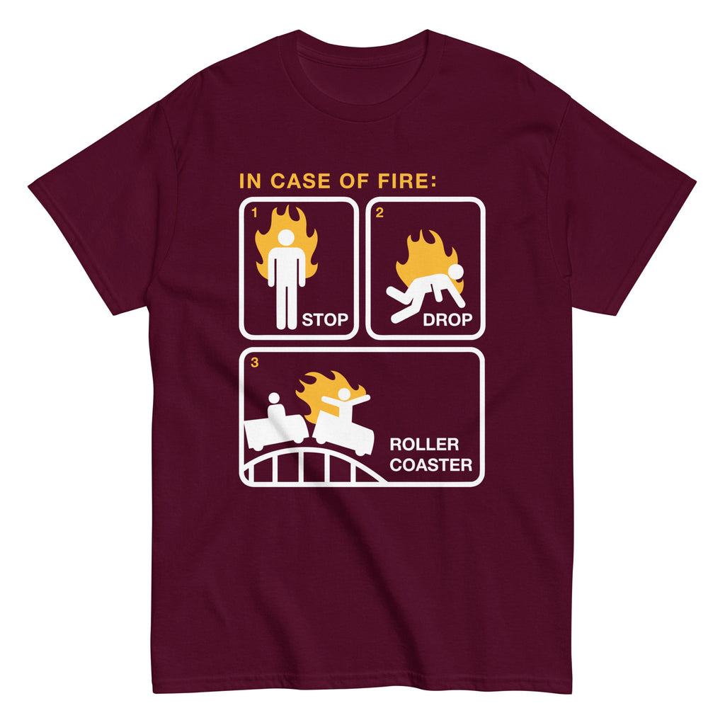 Stop Drop Roller Coaster Men's Classic Tee product image 2