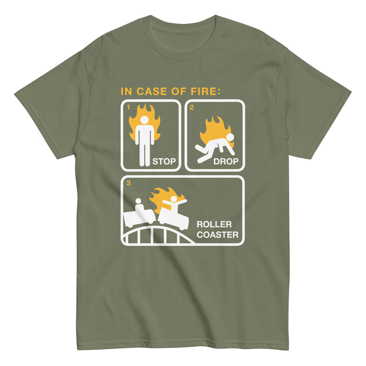 Stop Drop Roller Coaster Men's Classic Tee product image 7