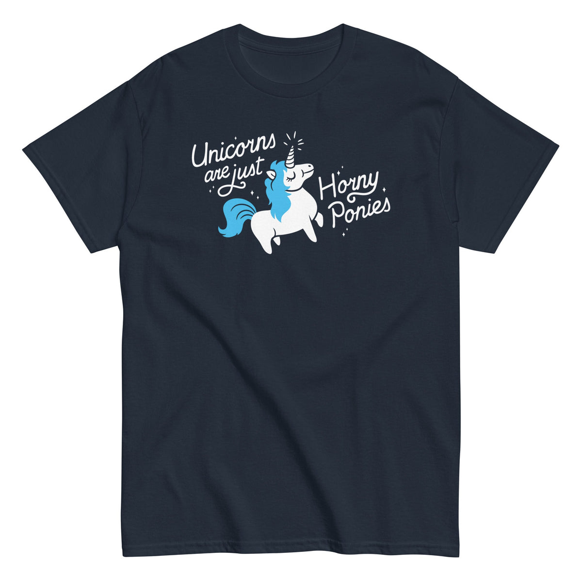 Unicorns Are Just Horny Ponies Men's Classic Tee product image 4