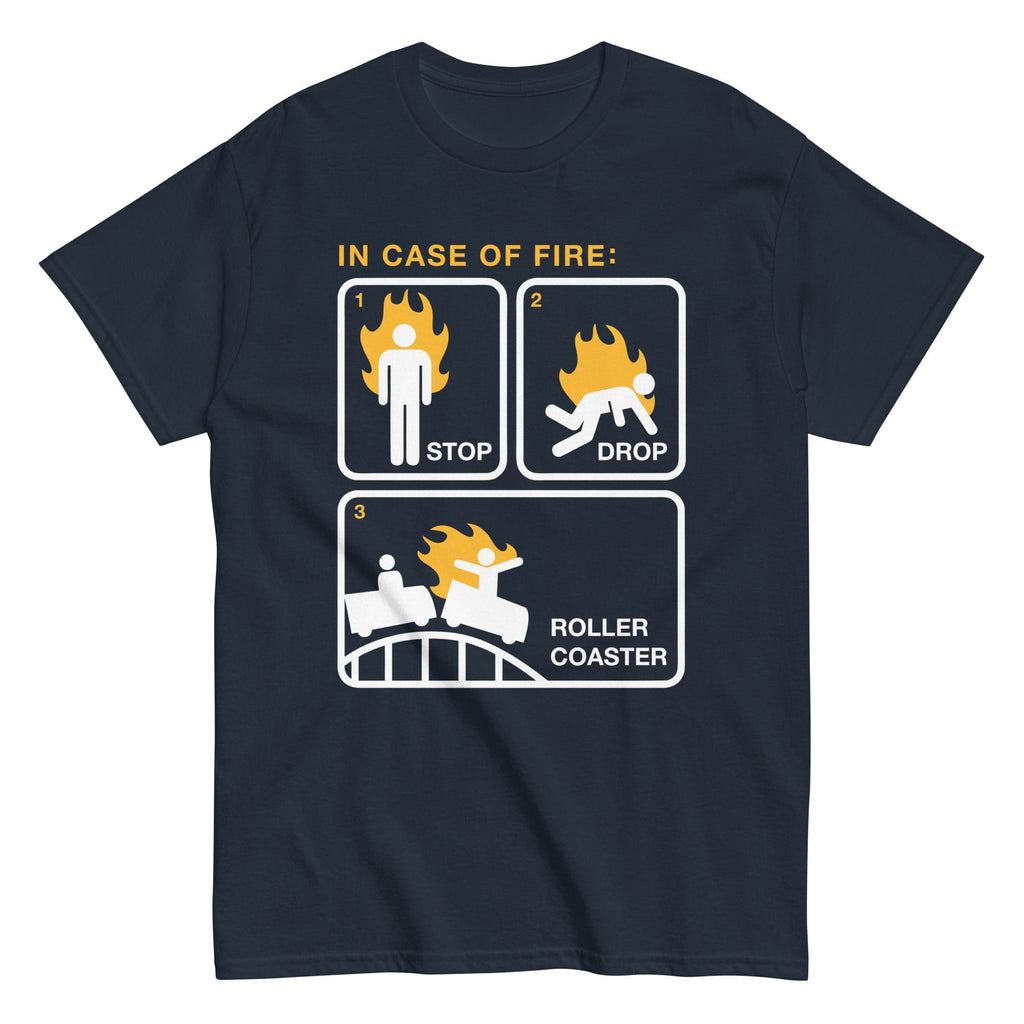 Stop Drop Roller Coaster Men's Classic Tee product image 1