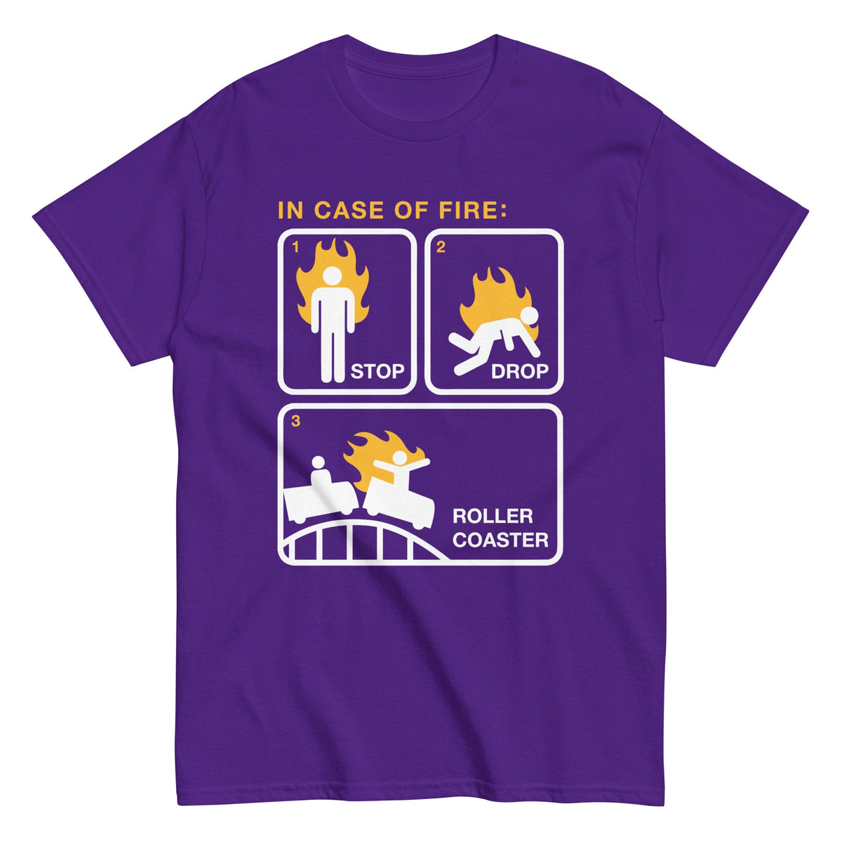 Stop Drop Roller Coaster Men's Classic Tee product image 4