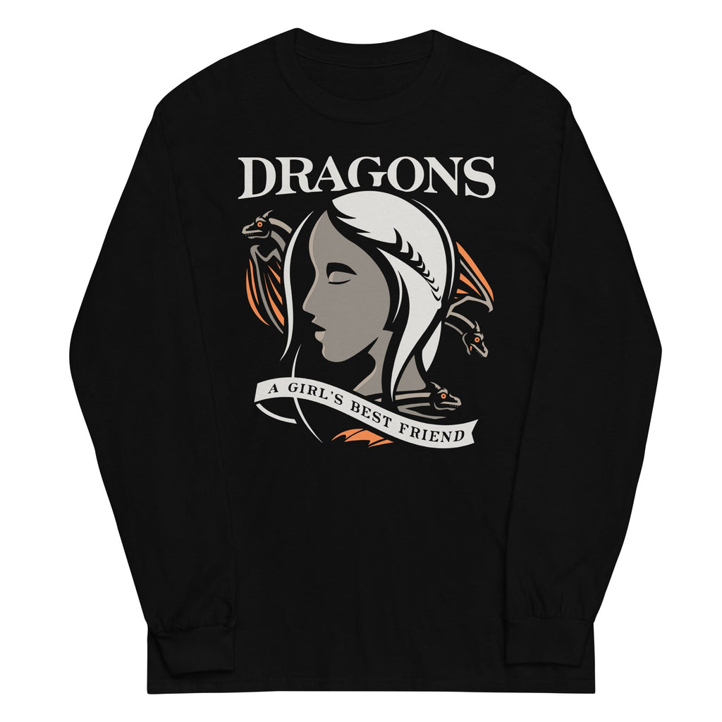 Dragons Are A Girl's Best Friend Unisex Long Sleeve Tee product image 2