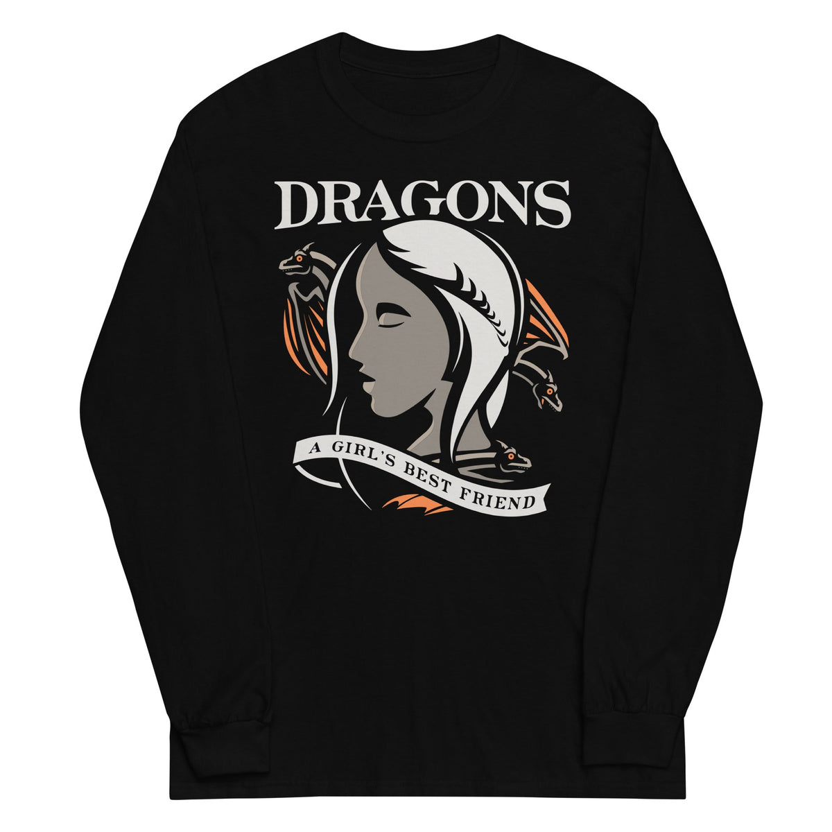 Dragons Are A Girl's Best Friend Unisex Long Sleeve Tee product image 2