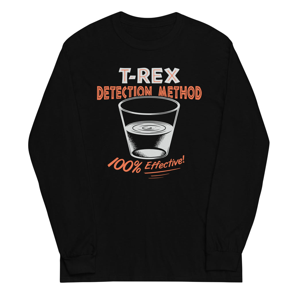 T-Rex Detection Method Unisex Long Sleeve Tee product image 2