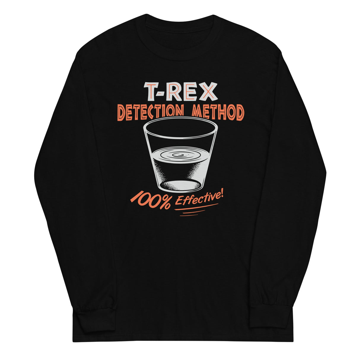 T-Rex Detection Method Unisex Long Sleeve Tee product image 2