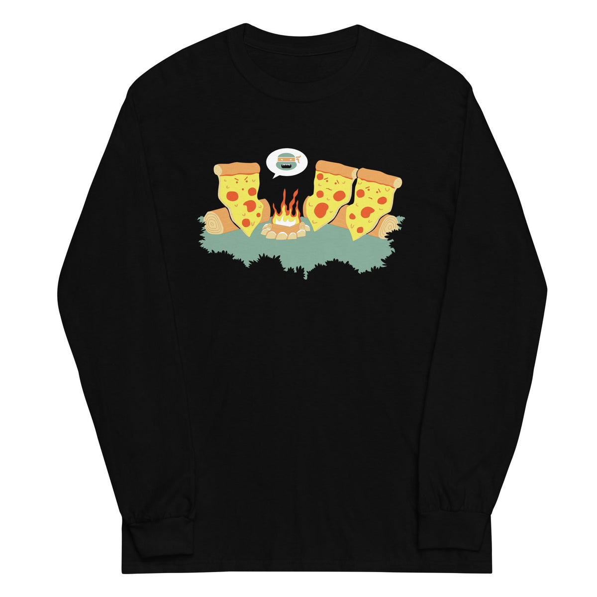 Pizza Campfire Story Unisex Long Sleeve Tee product image 1
