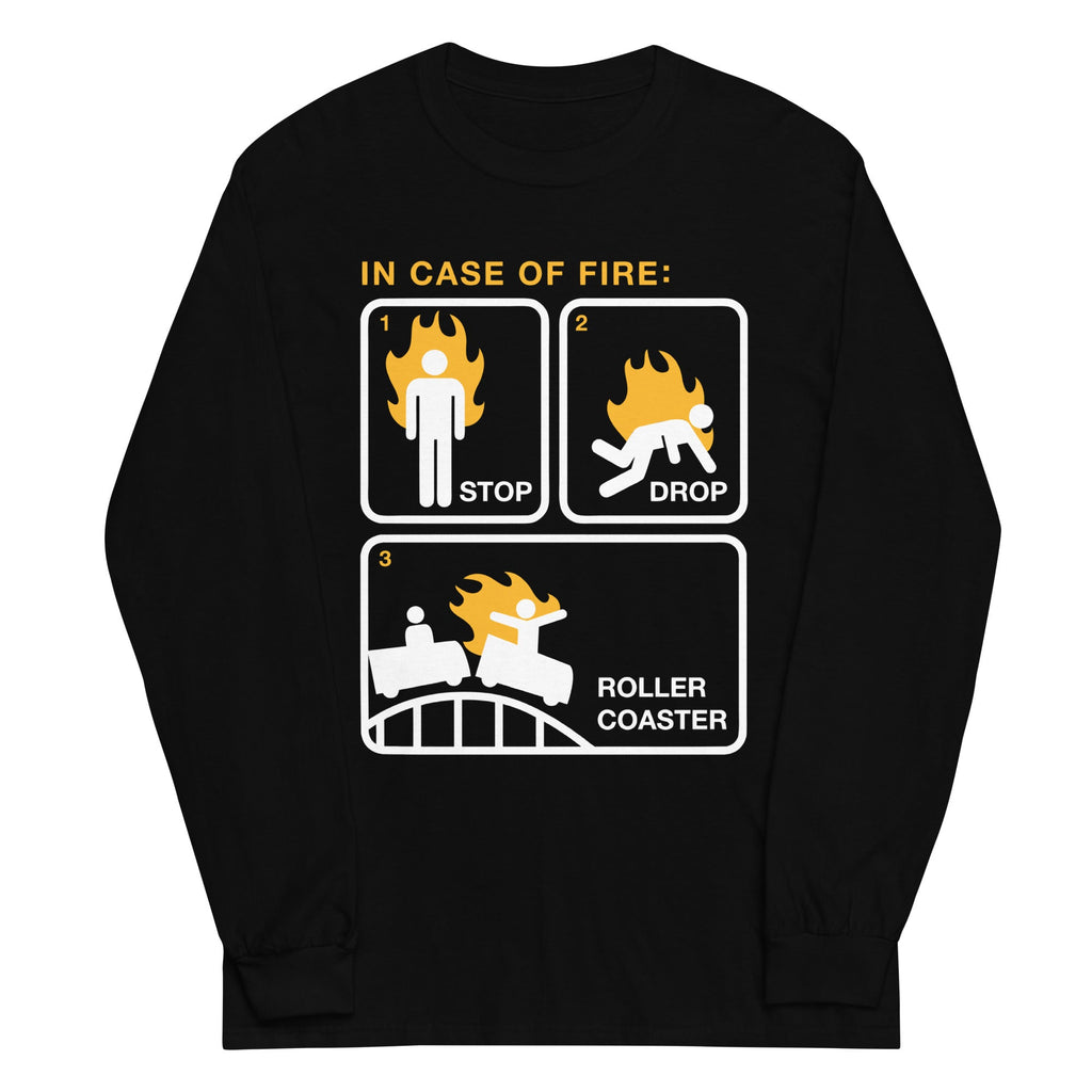 Stop Drop Roller Coaster Unisex Long Sleeve Tee product image 2