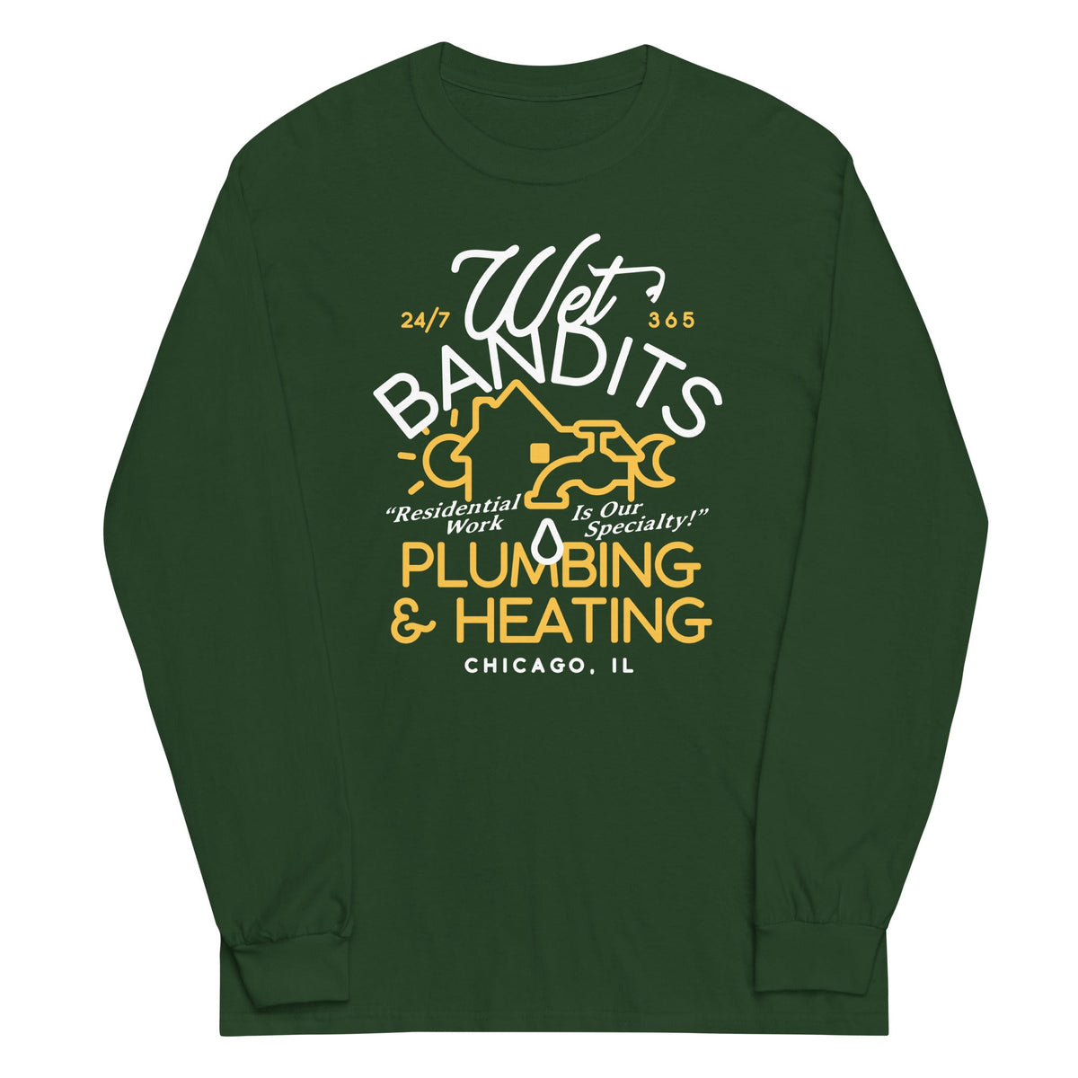 Wet Bandits Plumbing & Heating Unisex Long Sleeve Tee product image 2