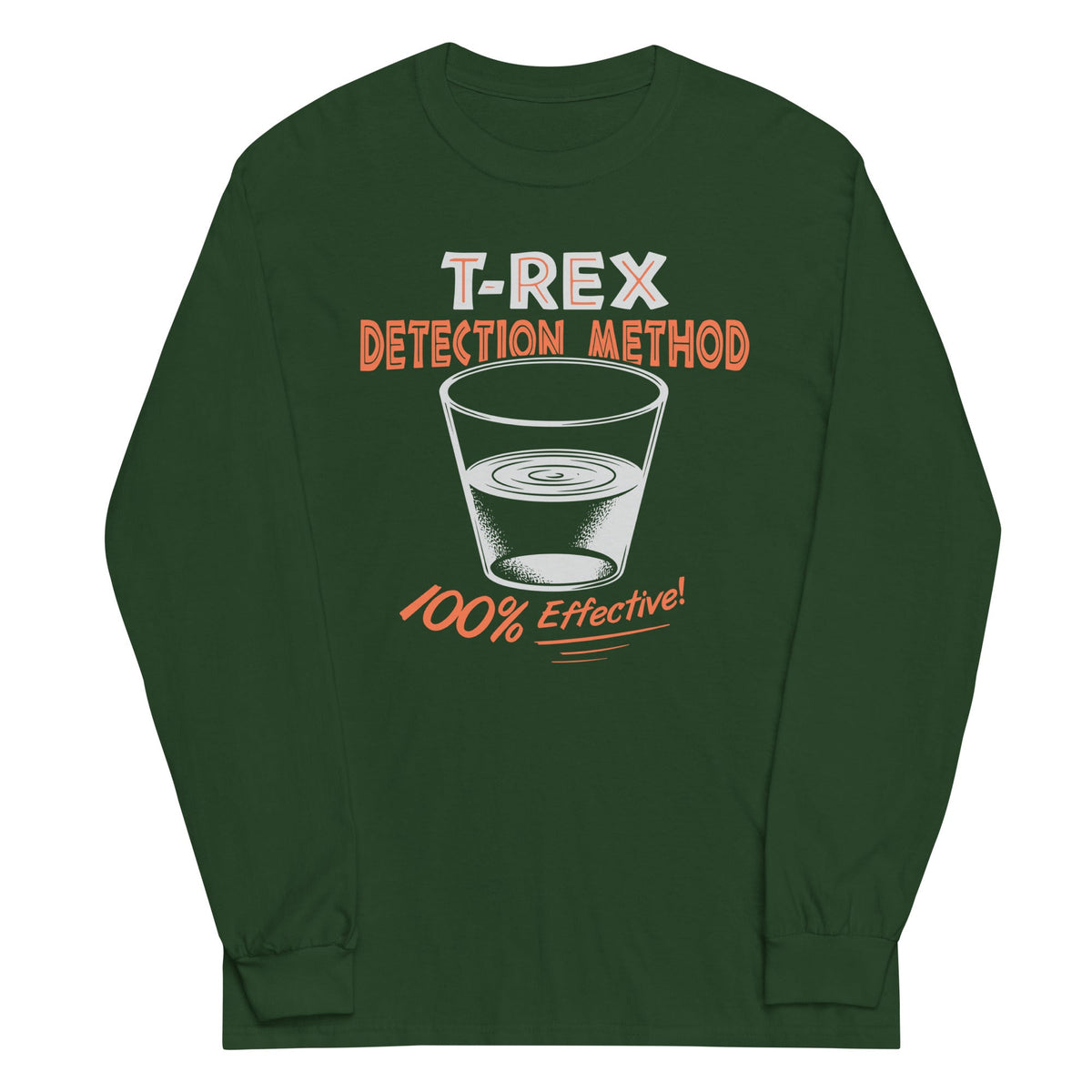 T-Rex Detection Method Unisex Long Sleeve Tee product image 4