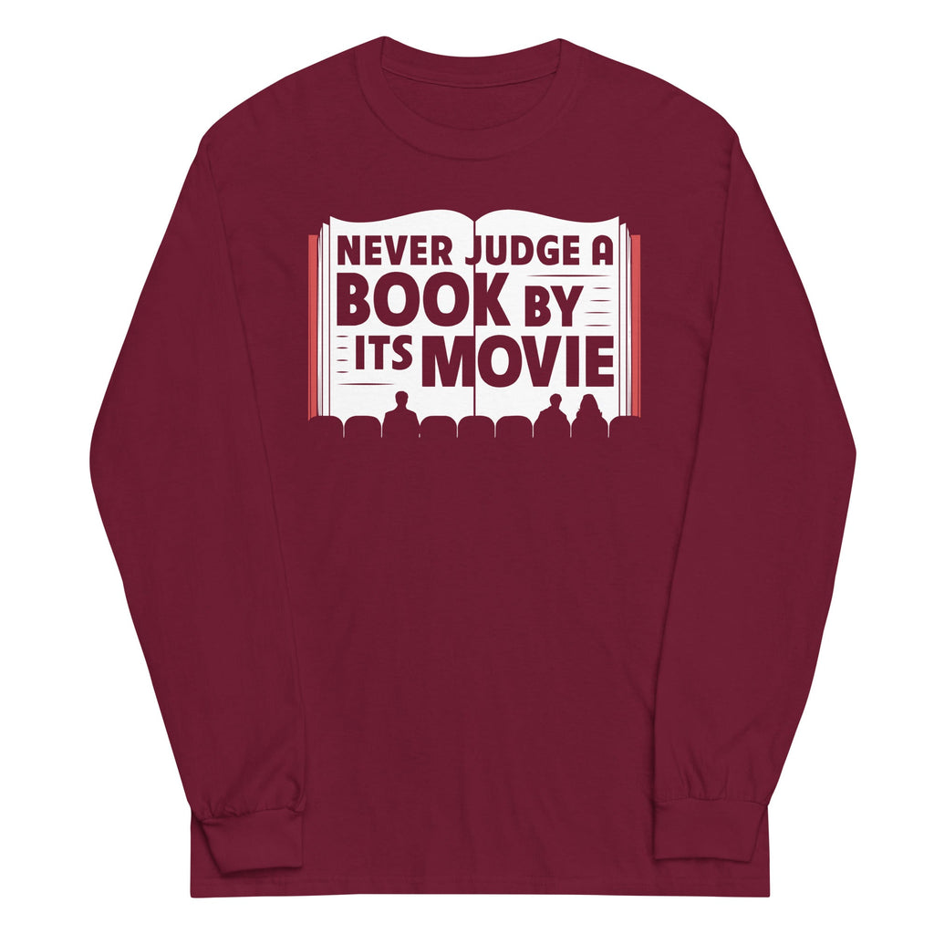 Never Judge A Book By Its Movie Unisex Long Sleeve Tee product image 3