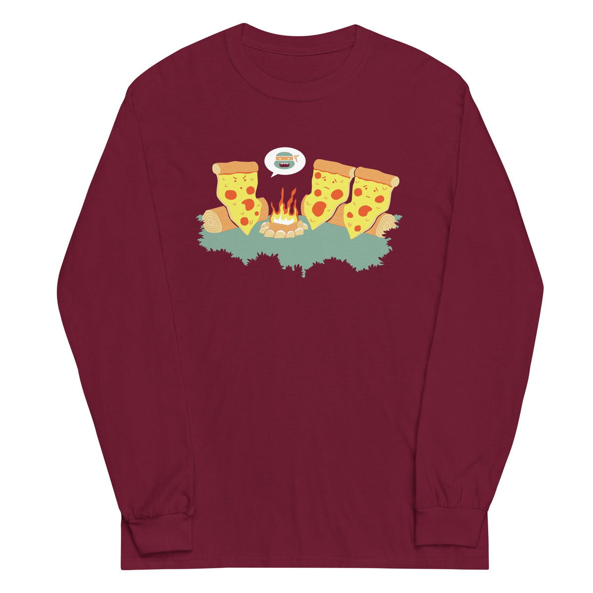 Pizza Campfire Story Unisex Long Sleeve Tee product image 3