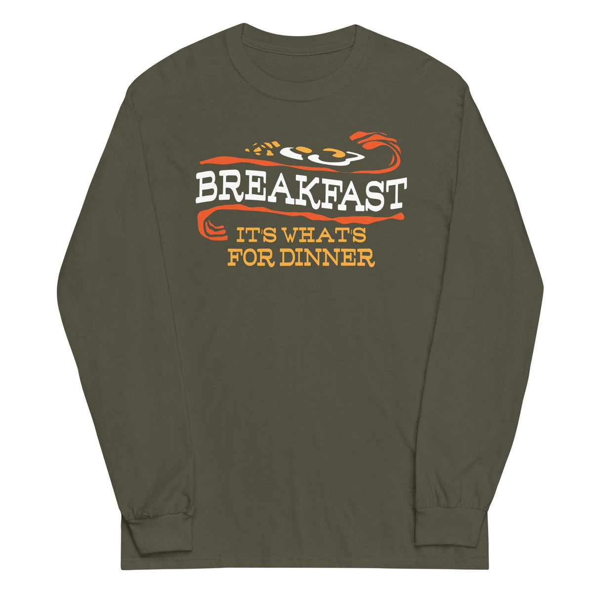 Breakfast, It's What's For Dinner Unisex Long Sleeve Tee product image 5