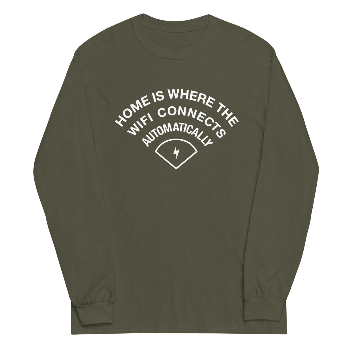 Home Is Where The WiFI Connects Automatically Unisex Long product image 7