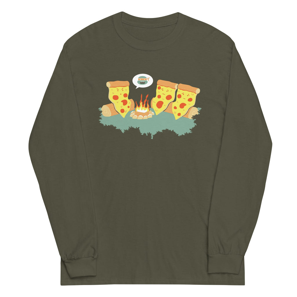 Pizza Campfire Story Unisex Long Sleeve Tee product image 5