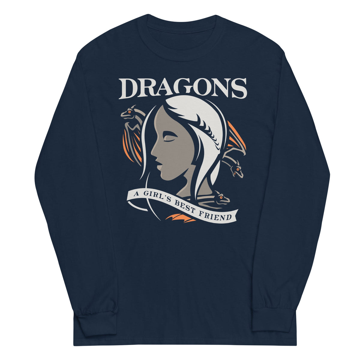 Dragons Are A Girl's Best Friend Unisex Long Sleeve Tee product image 1