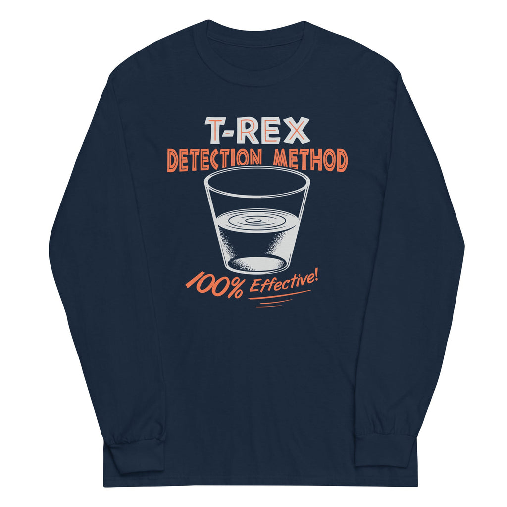 T-Rex Detection Method Unisex Long Sleeve Tee product image 3