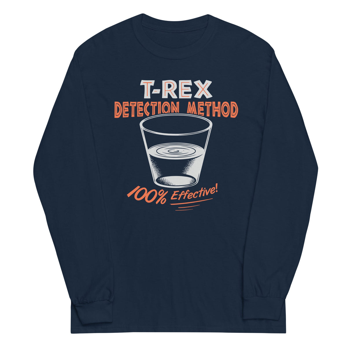 T-Rex Detection Method Unisex Long Sleeve Tee product image 3