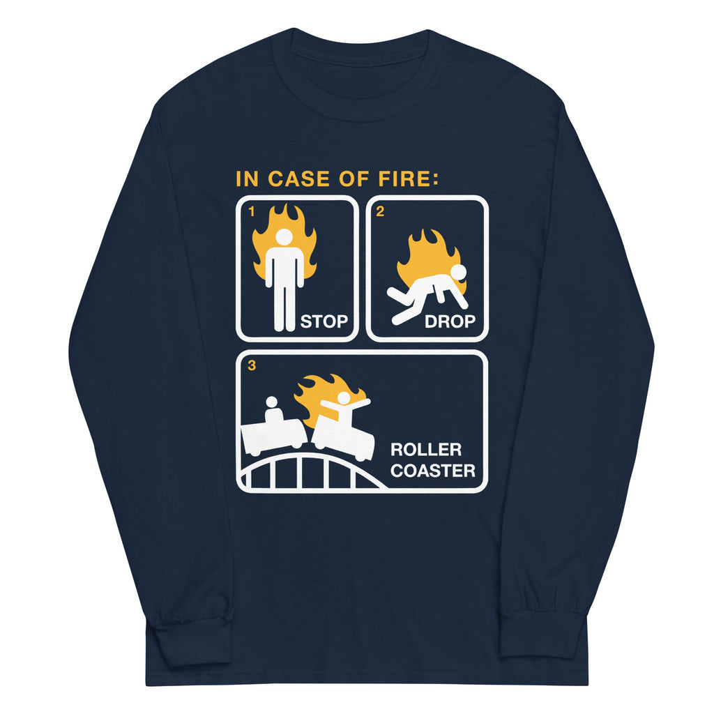 Stop Drop Roller Coaster Unisex Long Sleeve Tee product image 1