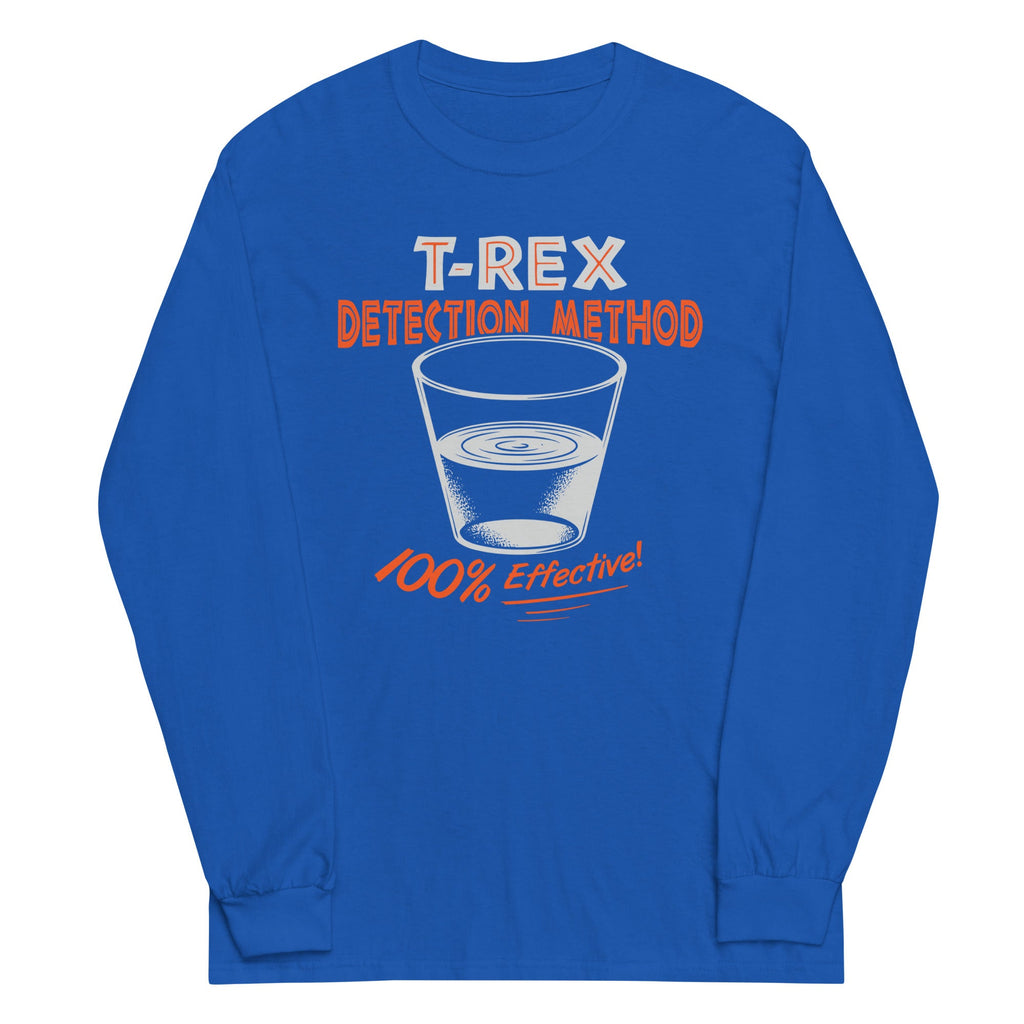 T-Rex Detection Method Unisex Long Sleeve Tee product image 5