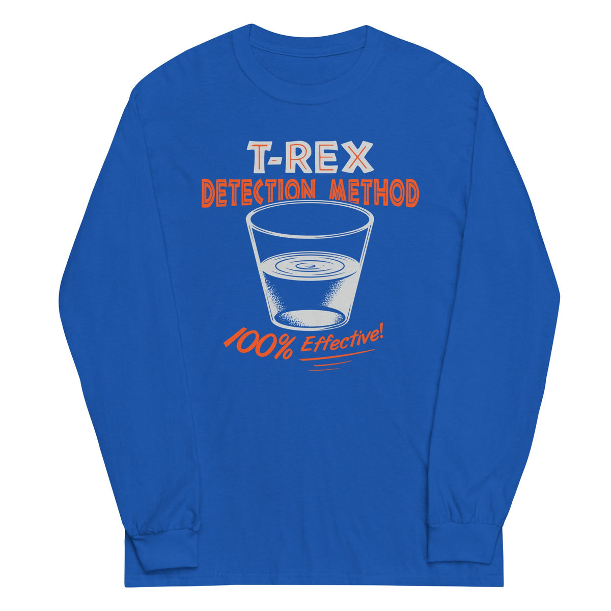 T-Rex Detection Method Unisex Long Sleeve Tee product image 5