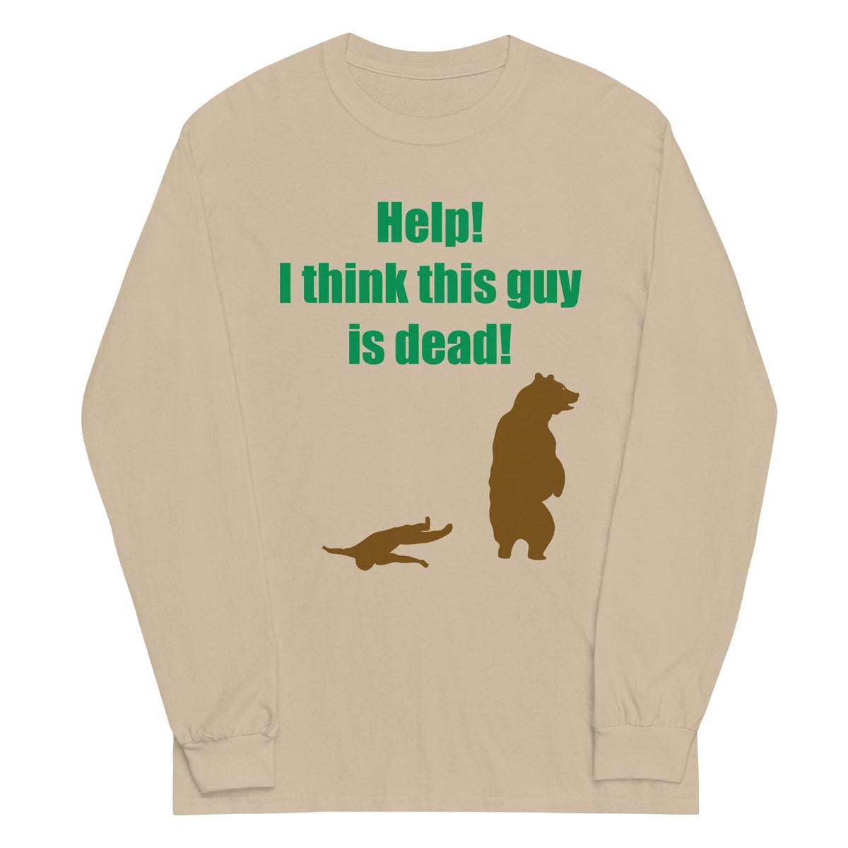 Help! I Think This Guy Is Dead! Unisex Long Sleeve Tee product image 3