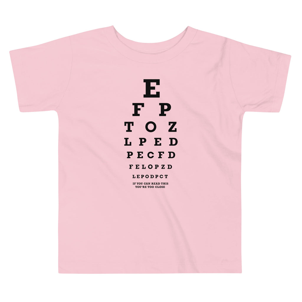 Too Close Eye Chart Kid's Toddler Tee product image 2