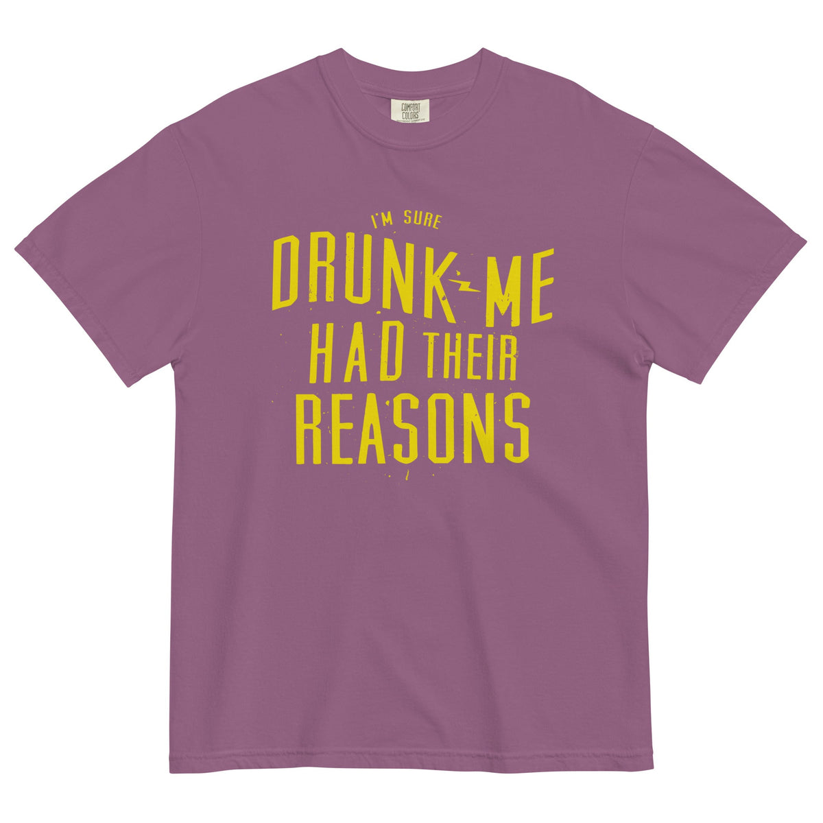 Drunk Me Had Their Reasons Men's Relaxed Fit Tee product image 5