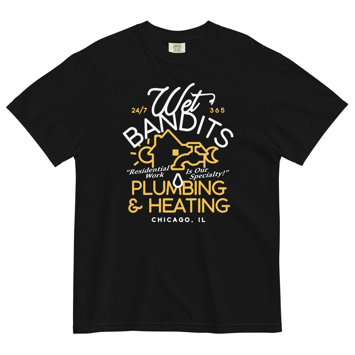 Wet Bandits Plumbing & Heating Men's Relaxed Fit Tee product image 3