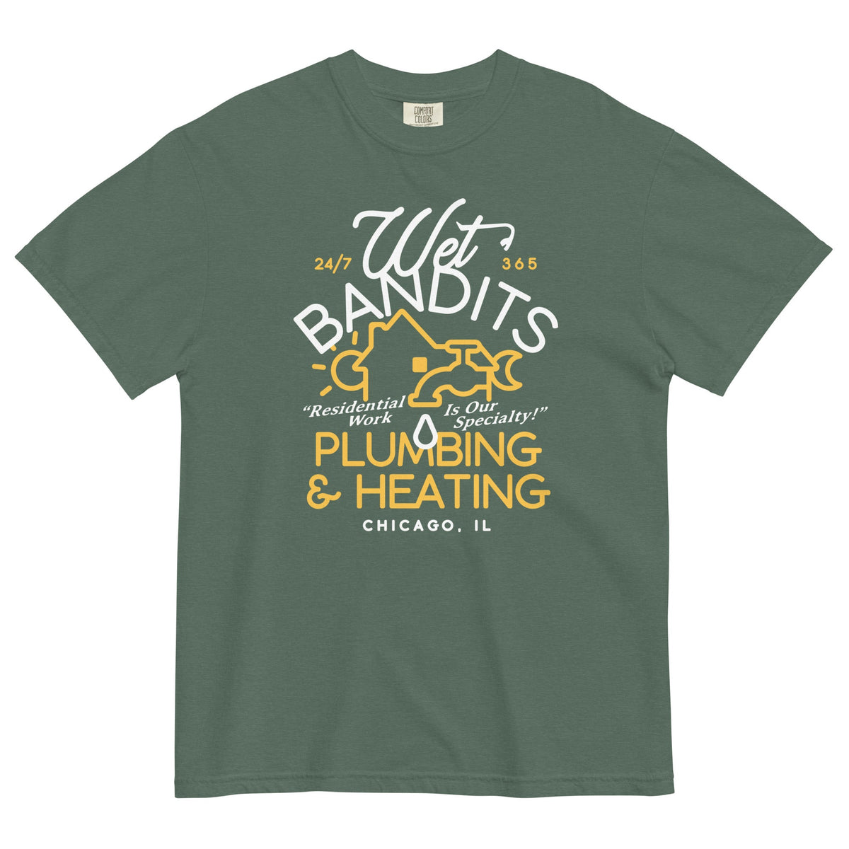 Wet Bandits Plumbing & Heating Men's Relaxed Fit Tee product image 2