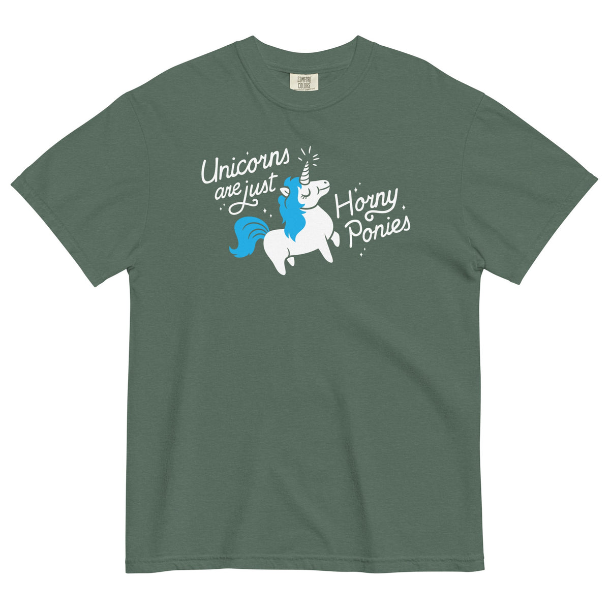 Unicorns Are Just Horny Ponies Men's Relaxed Fit Tee product image 6