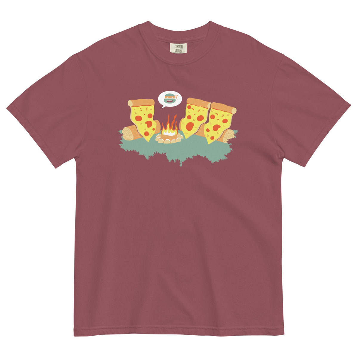 Pizza Campfire Story Men's Relaxed Fit Tee product image 4