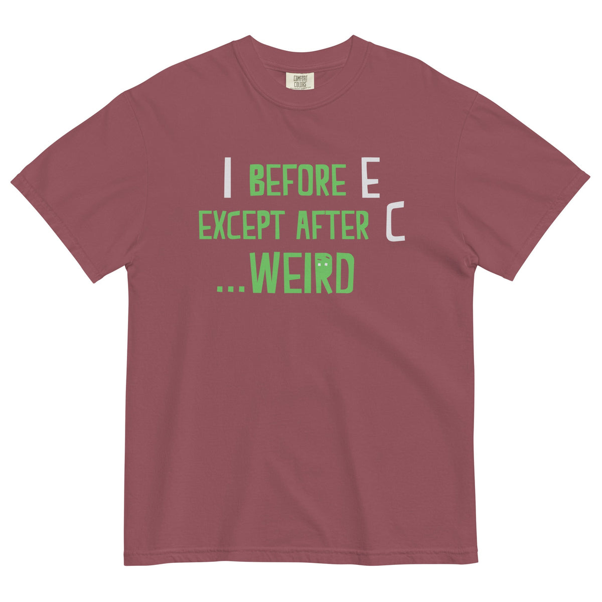 I Before E Except After C Men's Relaxed Fit Tee product image 5