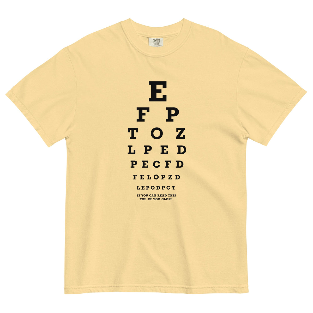 Too Close Eye Chart Men's Relaxed Fit Tee product image 6