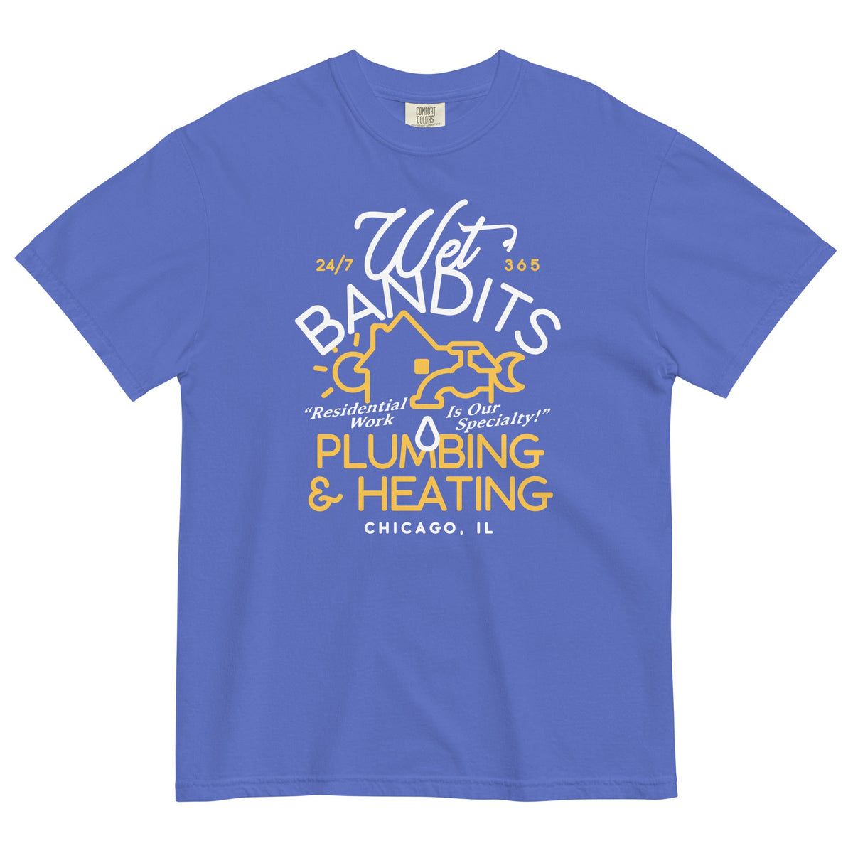 Wet Bandits Plumbing & Heating Men's Relaxed Fit Tee product image 6