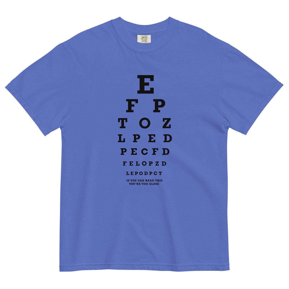 Too Close Eye Chart Men's Relaxed Fit Tee product image 2