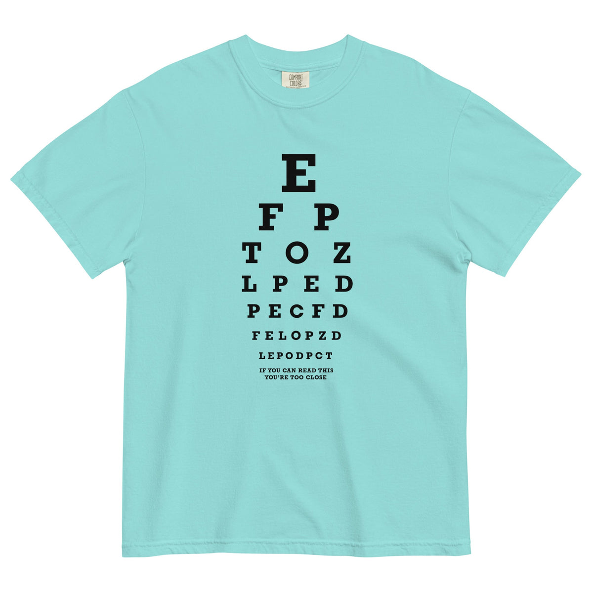Too Close Eye Chart Men's Relaxed Fit Tee product image 5