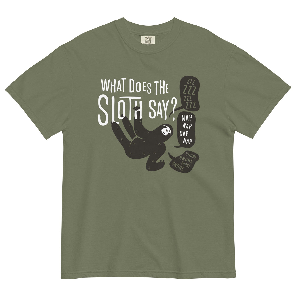 What Does The Sloth Say? Men's Relaxed Fit Tee product image 1