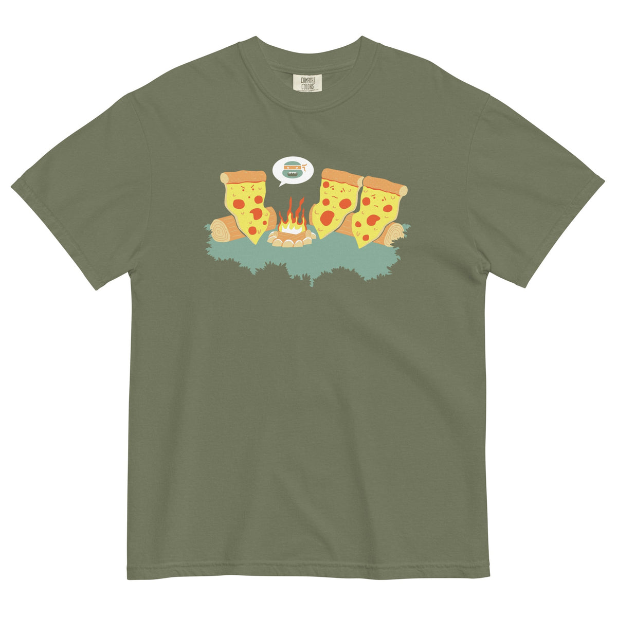 Pizza Campfire Story Men's Relaxed Fit Tee product image 6
