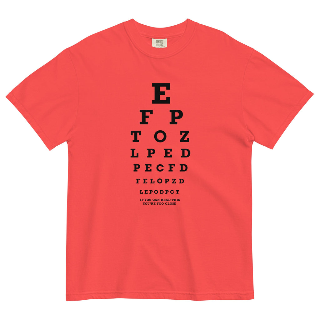Too Close Eye Chart Men's Relaxed Fit Tee product image 3