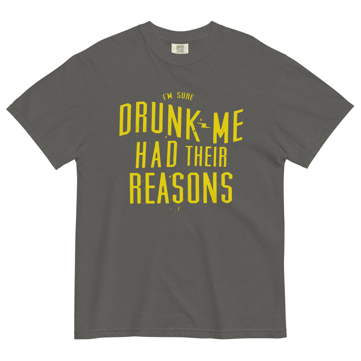 Drunk Me Had Their Reasons Men's Relaxed Fit Tee product image 4