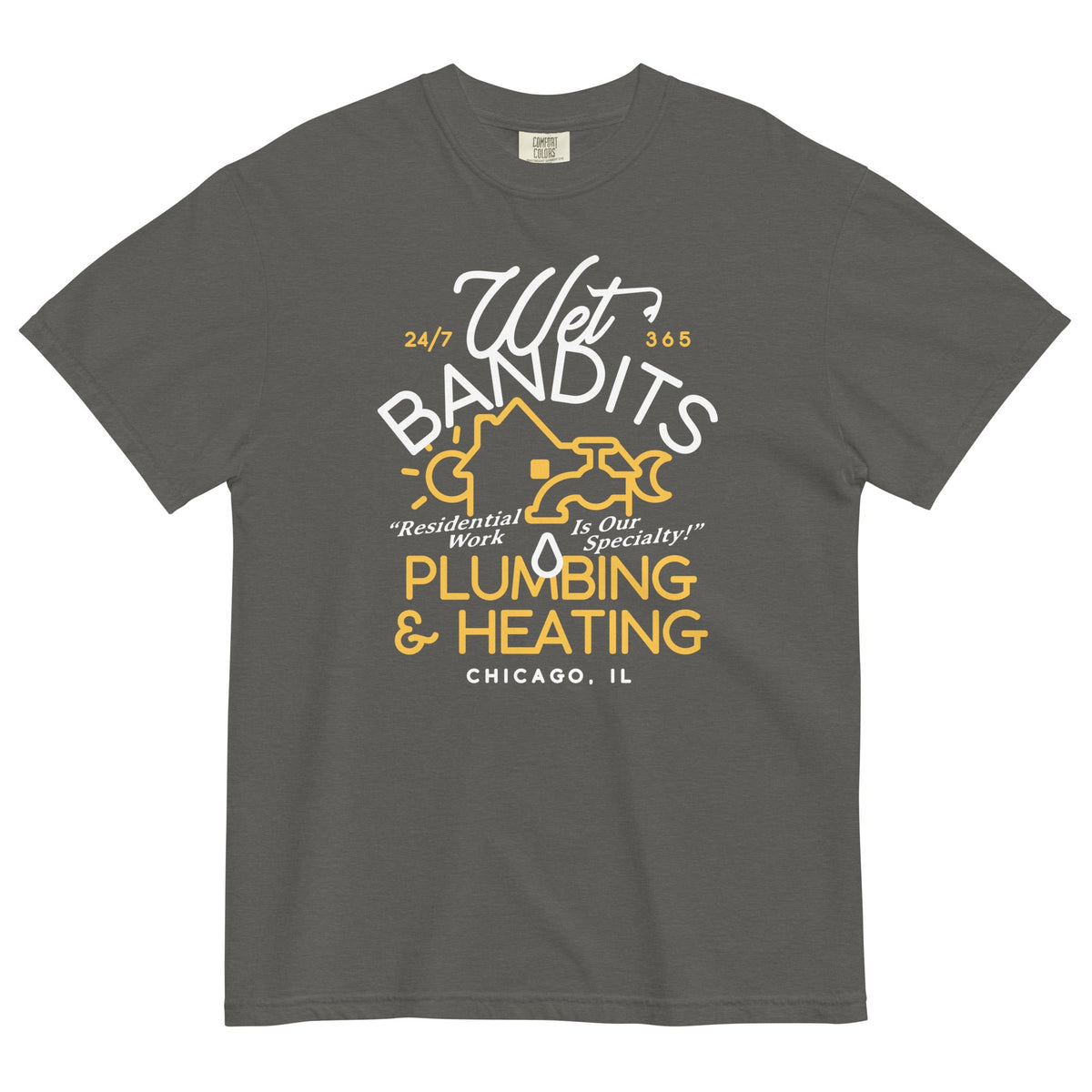 Wet Bandits Plumbing & Heating Men's Relaxed Fit Tee product image 5