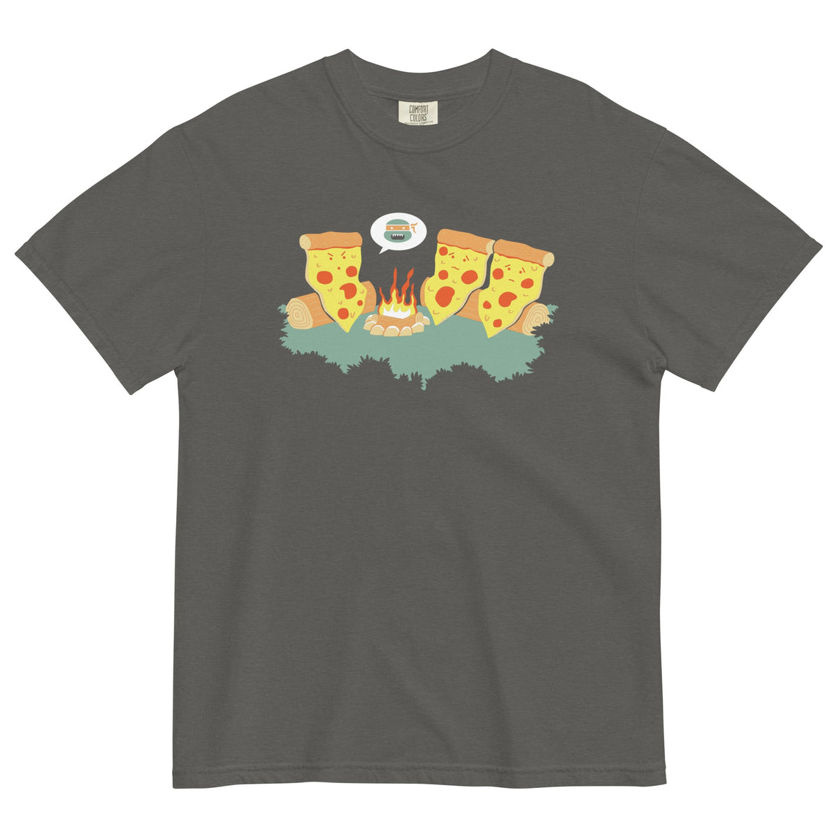 Pizza Campfire Story Men's Relaxed Fit Tee product image 3