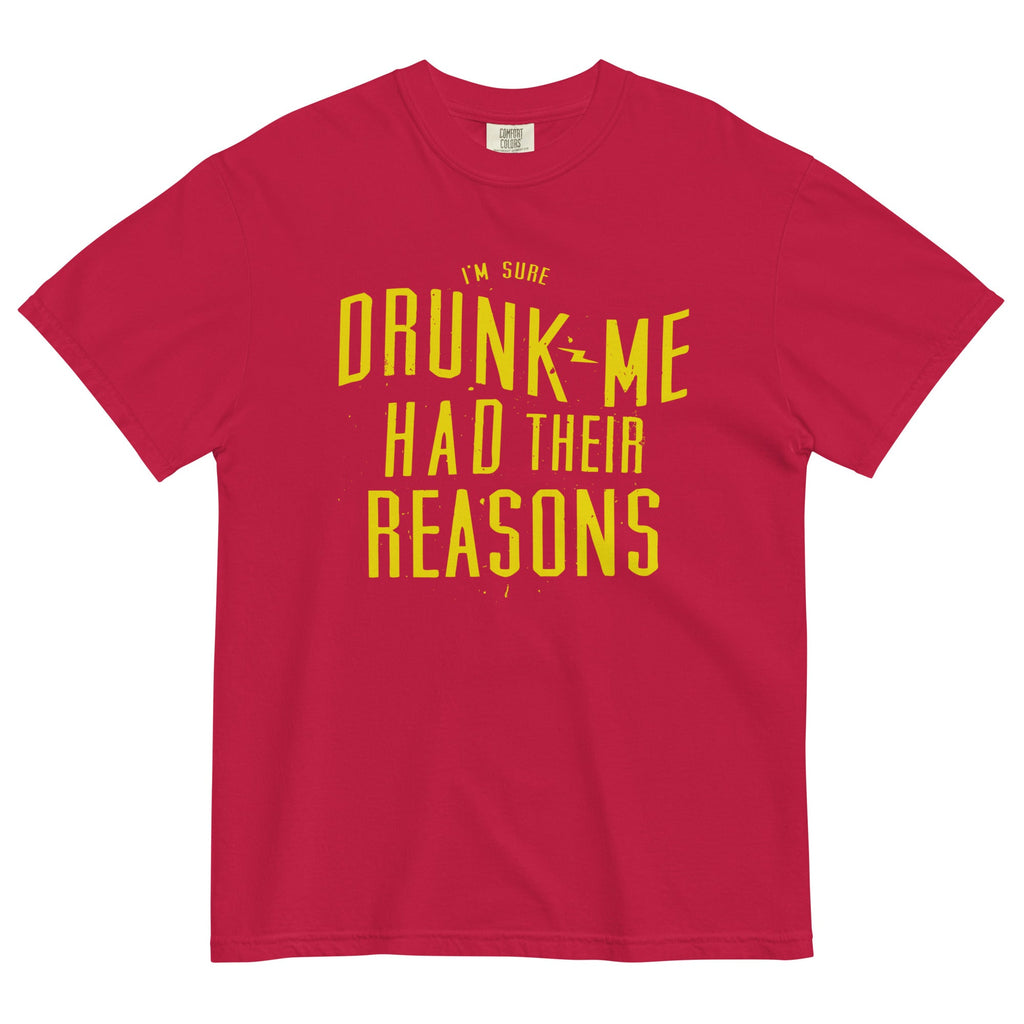 Drunk Me Had Their Reasons Men's Relaxed Fit Tee product image 3
