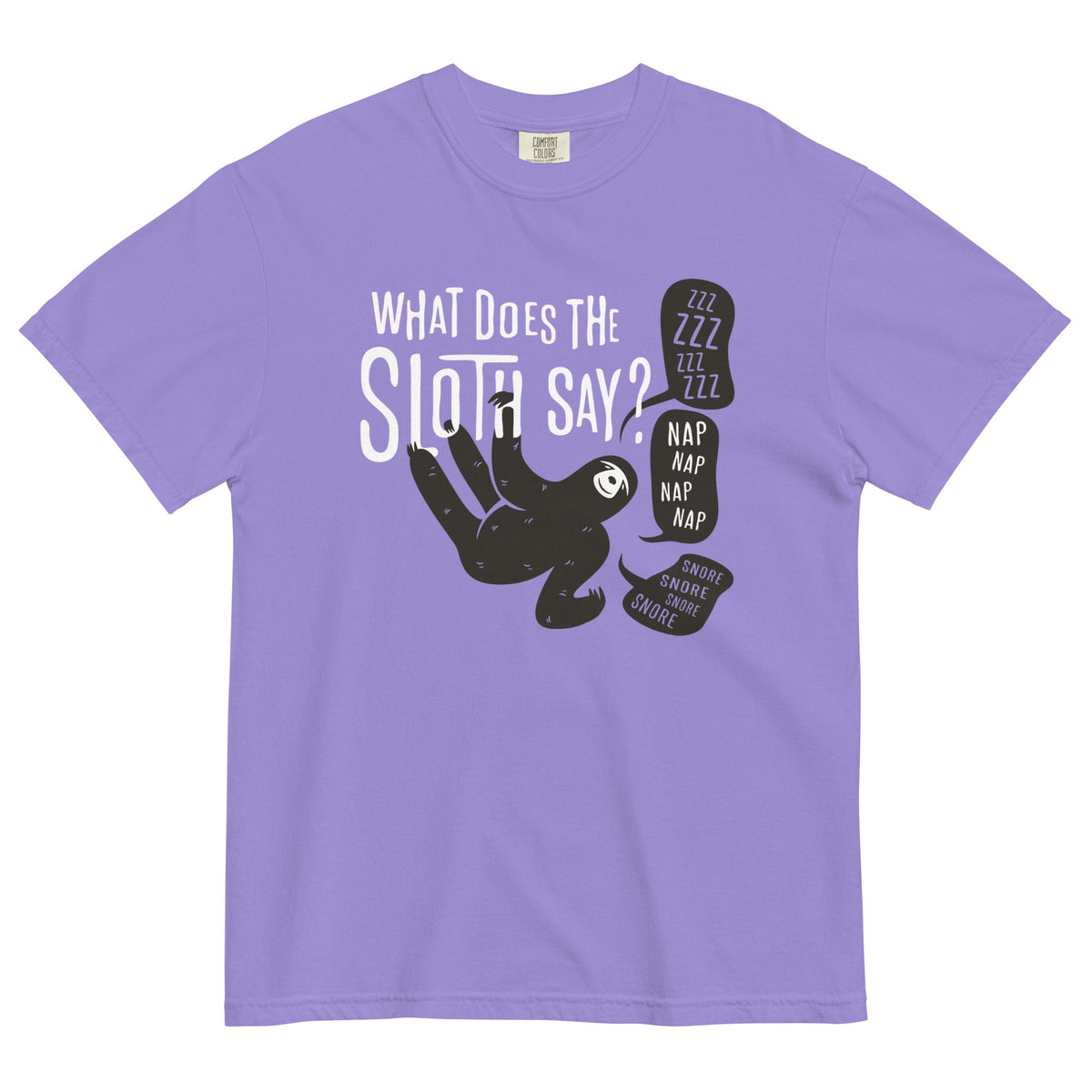 What Does The Sloth Say? Men's Relaxed Fit Tee product image 5