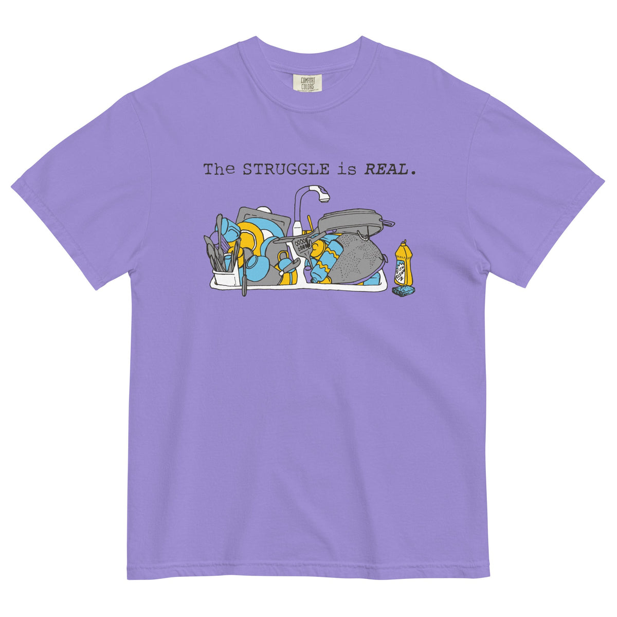 The Struggle Is Real Men's Relaxed Fit Tee product image 3
