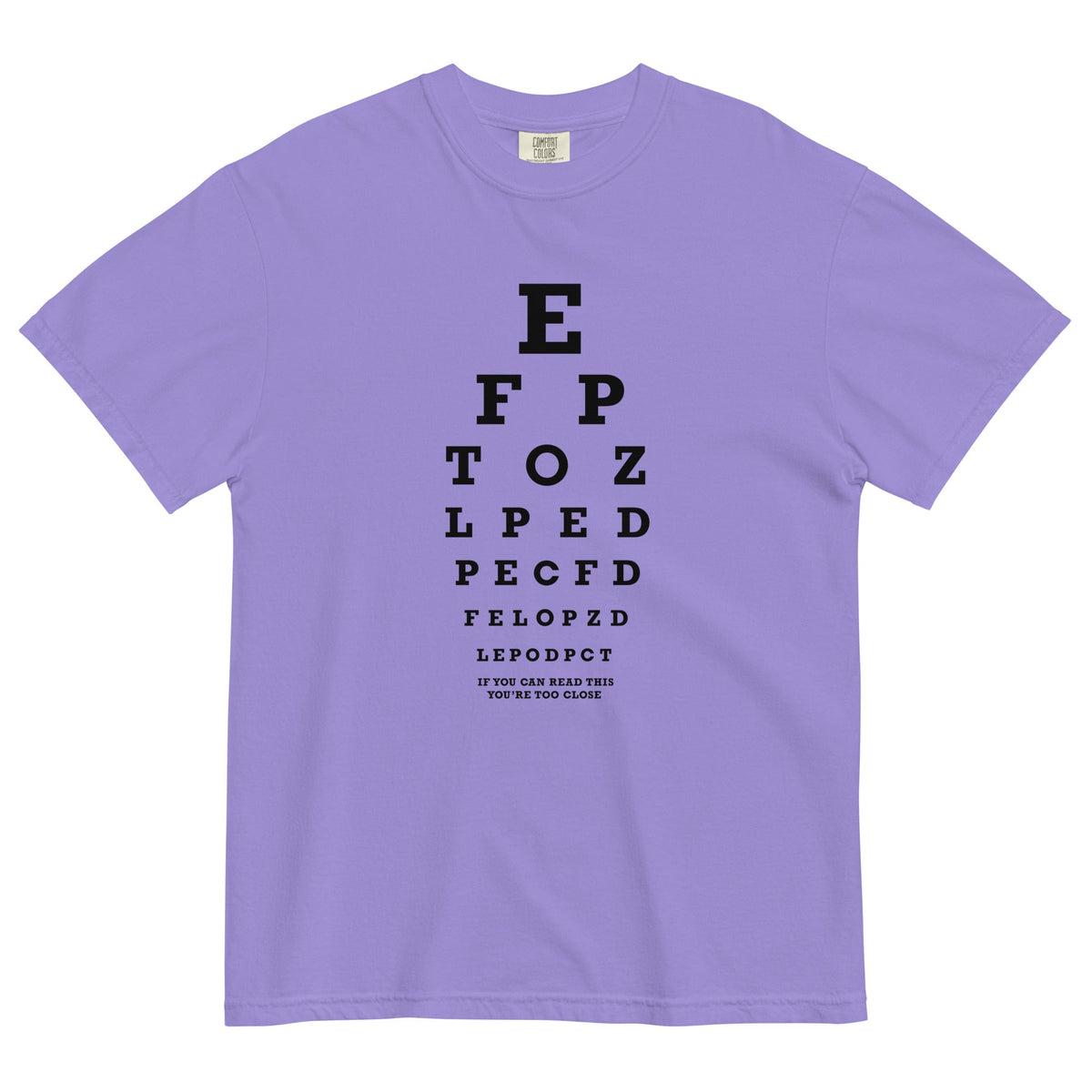 Too Close Eye Chart Men's Relaxed Fit Tee product image 4