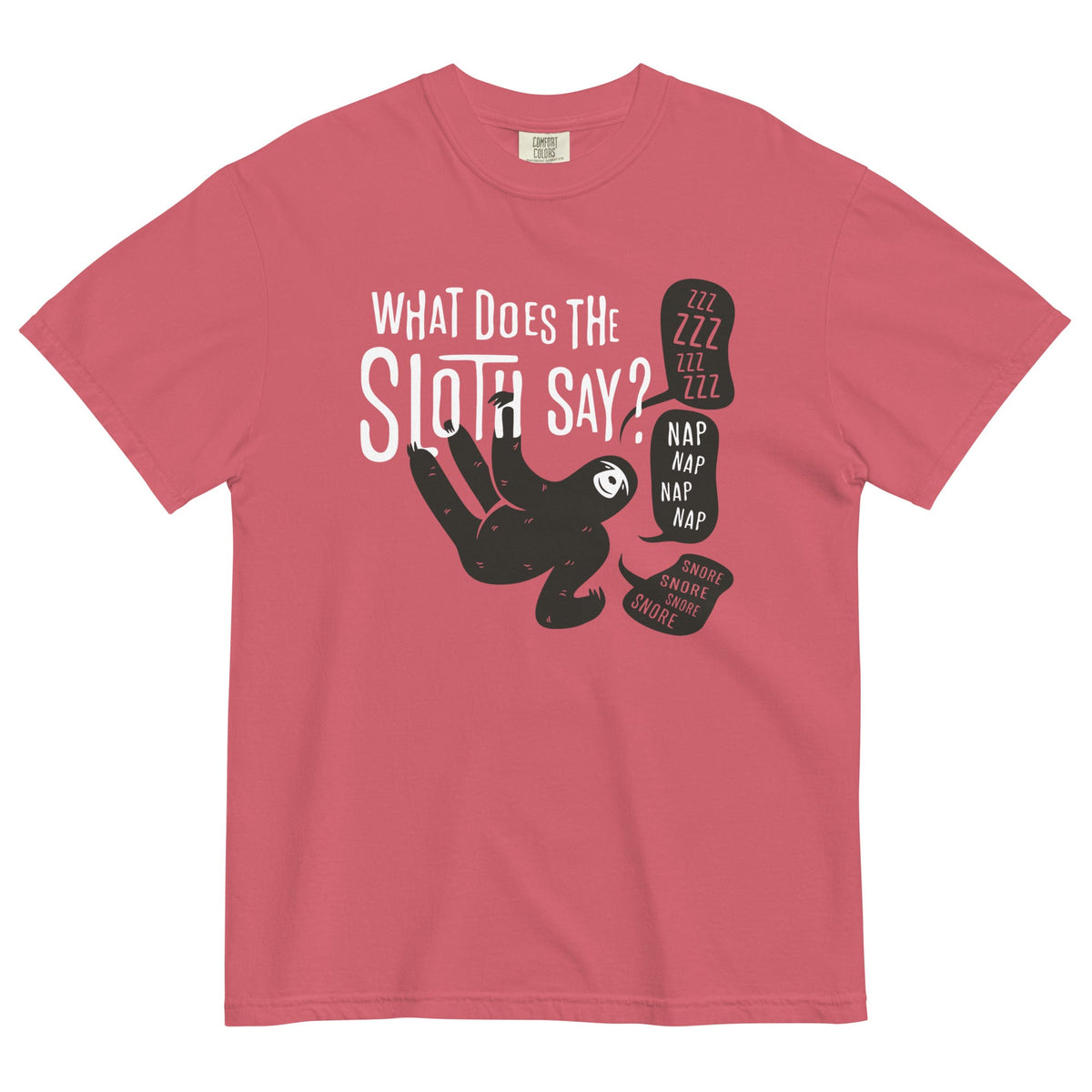 What Does The Sloth Say? Men's Relaxed Fit Tee product image 3